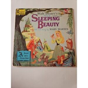 Walt Disney's "SLEEPING BEAUTY" Told & Sung by Mary Martin - Disneyland LP/Book
